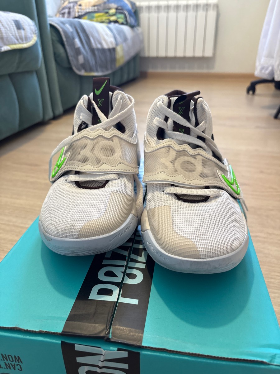 custom review-Nike KD Trey 5 X Low Топ Баскетбольные кроссовки Мужской Белый Зеленый