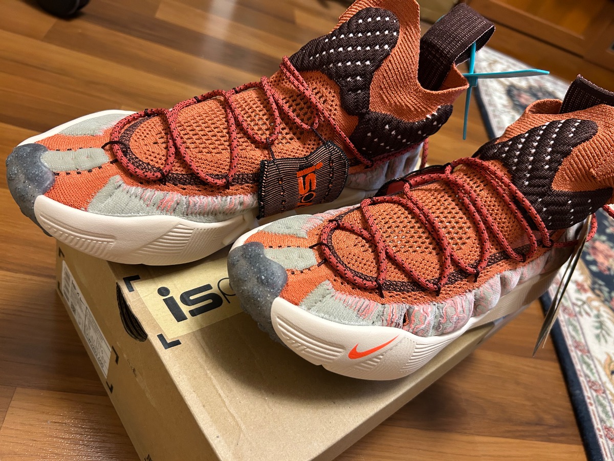 custom review-Nike ISPA SENSE Flyknit Shock Absorbers Противоскользящий Высокий Топ Casual Унисекс Красный