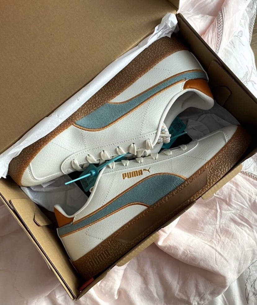 custom review-PUMA Club Retro PREP Износостойкий и Легкий Низкие Кроссовки для скейтбординга Унисекс Белый Серый Зеленый
