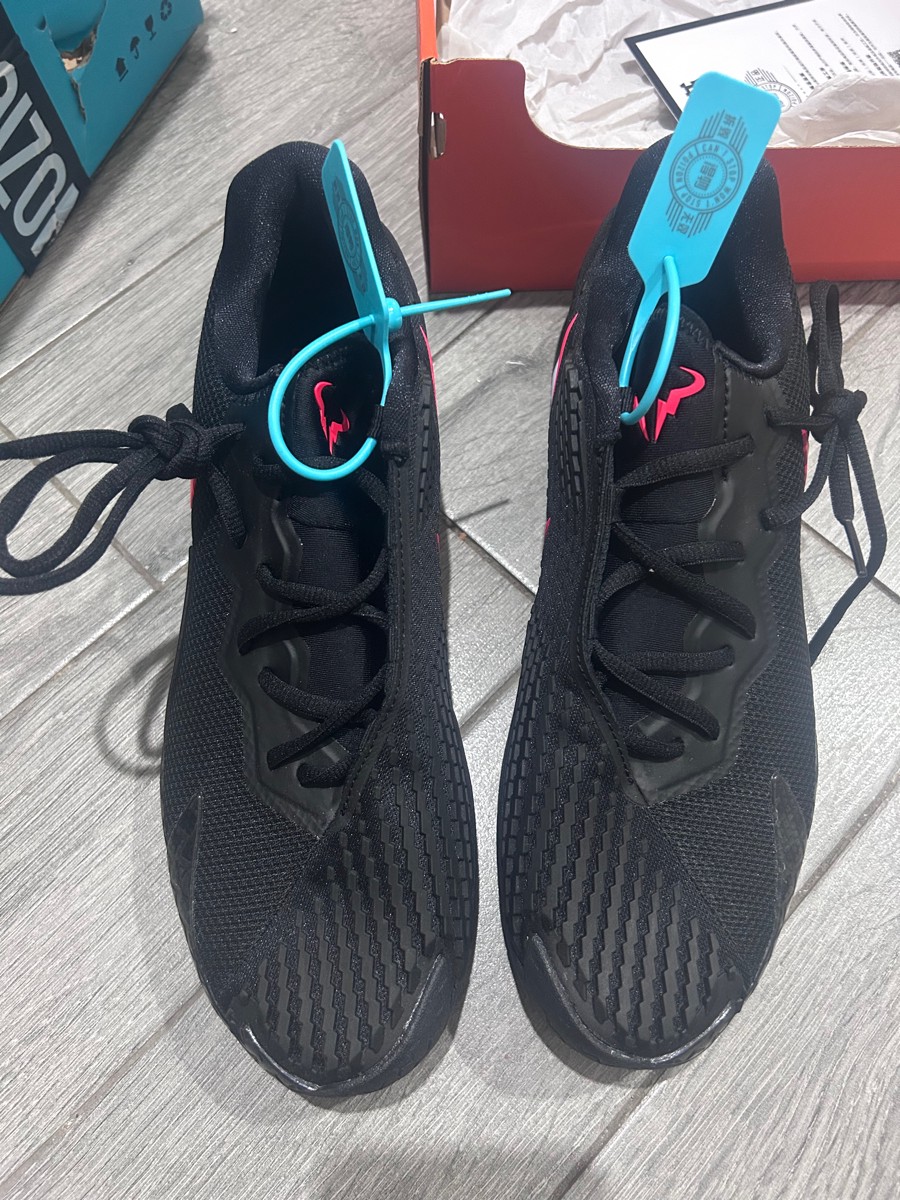 custom review-Nike Air Zoom Vapor Cage 4 RAFA Устойчивый к истиранию Дышащий Низкий Топ Повседневный Городской Коммутирование Беговые кроссовки Мужской Черный Красный