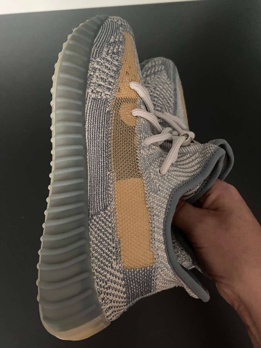 custom review-Adidas Originals Yeezy Boost 350 V2 'israfil' Низкий топ Повседневная обувь Унисекс Серый Синий