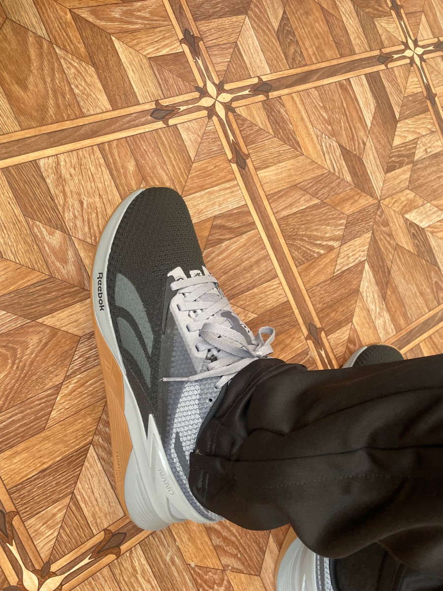 custom review-Reebok совместный бренд Nano X3 Амортизация Износостойкие Низкие Кроссовки для тренировок Унисекс Черный Серый