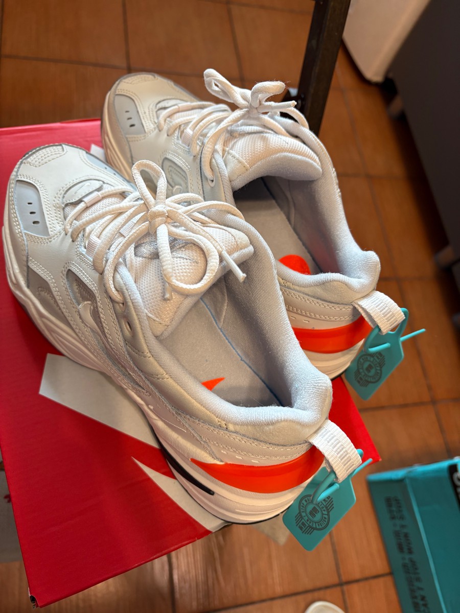custom review-Nike M2K Tekno Phantom Low Top Телесные Кроссовки Унисекс Белый Оранжевый