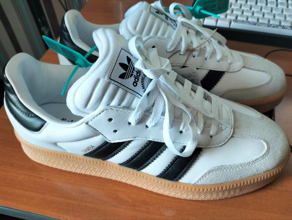 custom review-Adidas Samba XLG Low Топ Скейтборд Кроссовки Унисекс Белый Черный