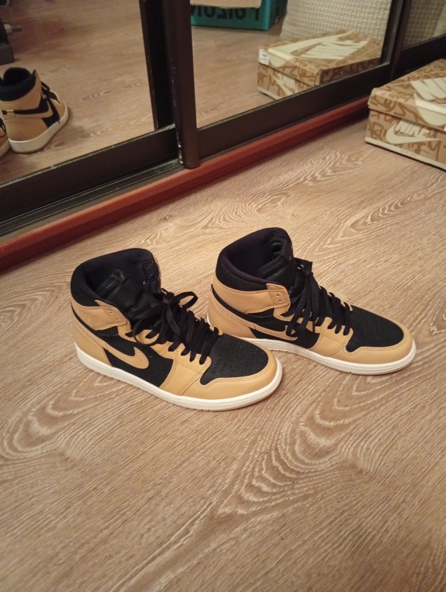 custom review-Jordan Air Jordan 1 Retro High OG 'HEIRLOOM' High Top Винтажные баскетбольные кроссовки Унисекс Коричневый