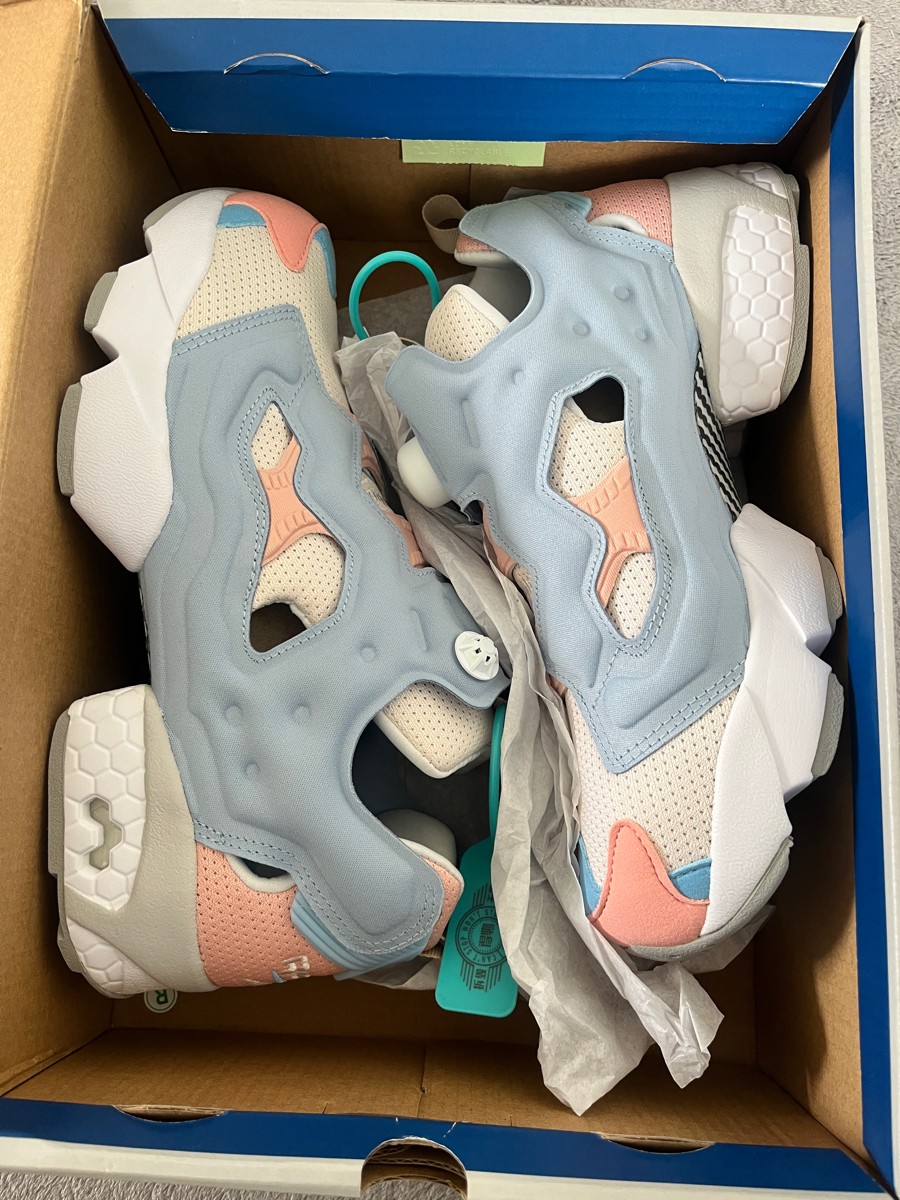 custom review-REEBOK Instapump Fury Low Топ Повседневная обувь Женская Синяя