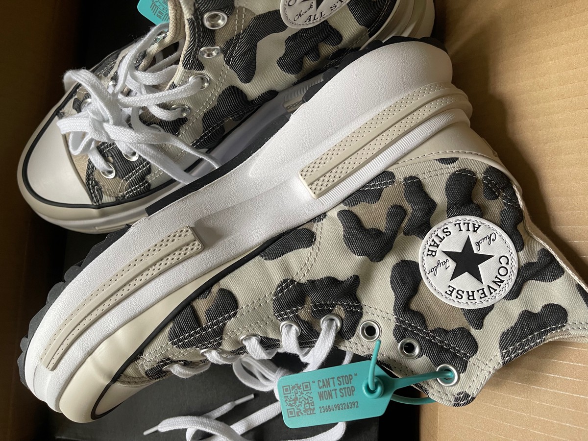 custom review-Конверс Run Star Legacy Аbrasion Resistant Высота Увеличивающие Амортизация Высокие Кеды Унисекс Бежевый Черный