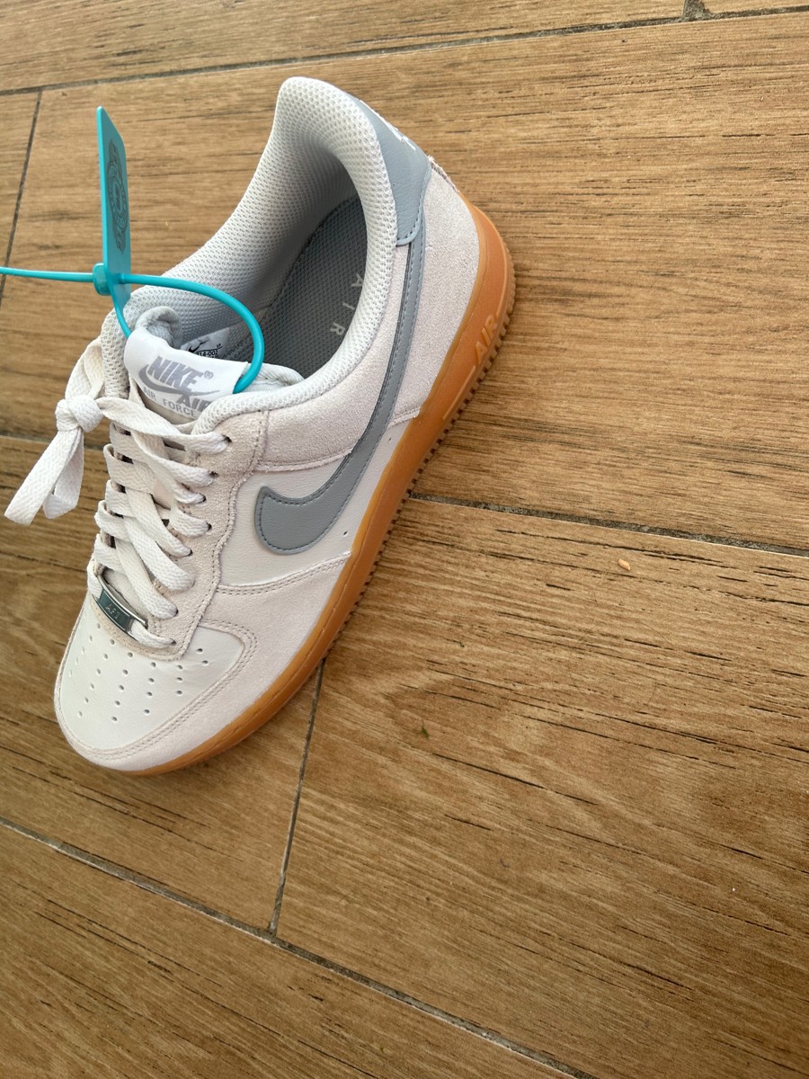 custom review-Nike Air FORCE 1 Low Топ Скейтборд Кроссовки Мужские Бежево-Серые