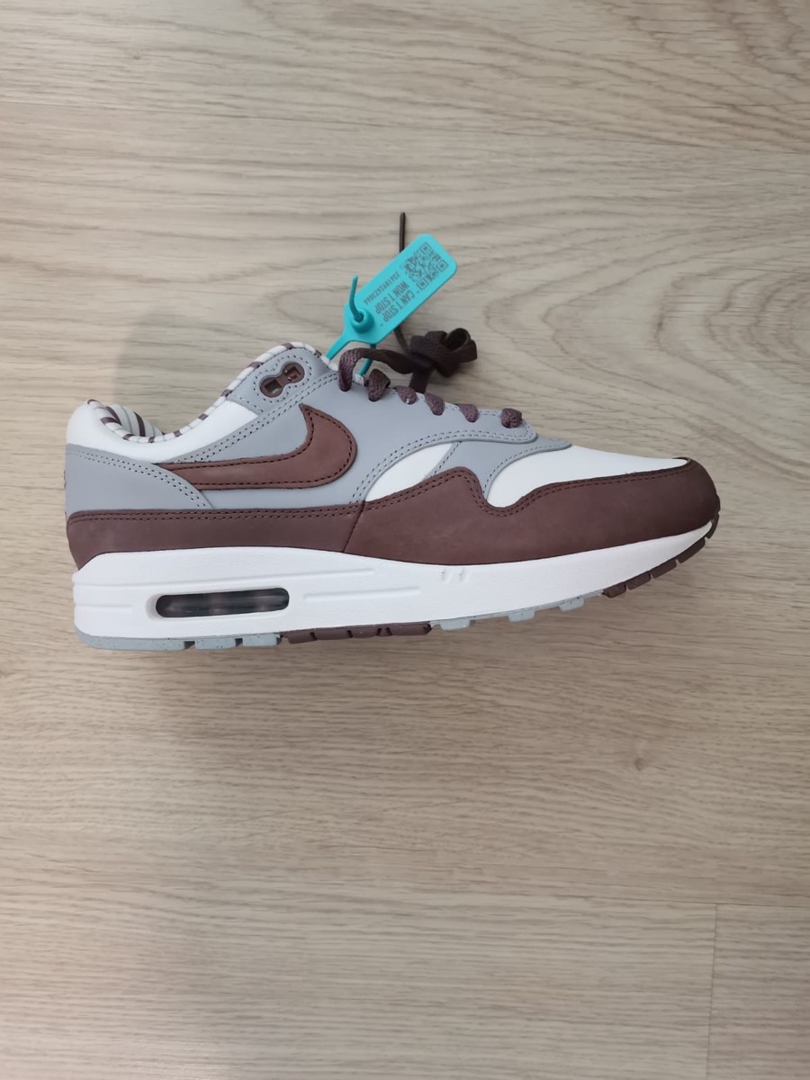 custom review-Nike Air Max 1 Shima устойчивый к истиранию низкий топ повседневный унисекс коричневый серый