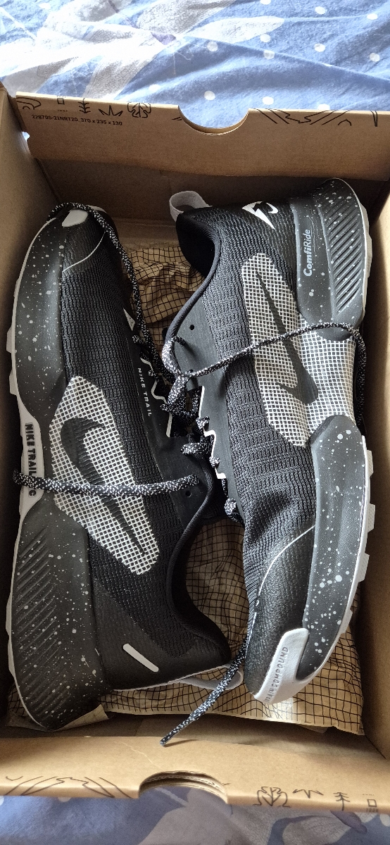 custom review-Nike Juniper Trail 3 Устойчивость к истиранию Покрытие Поддержка Низкие Кроссовки для бега по пересеченной местности Мужские Черный Серый