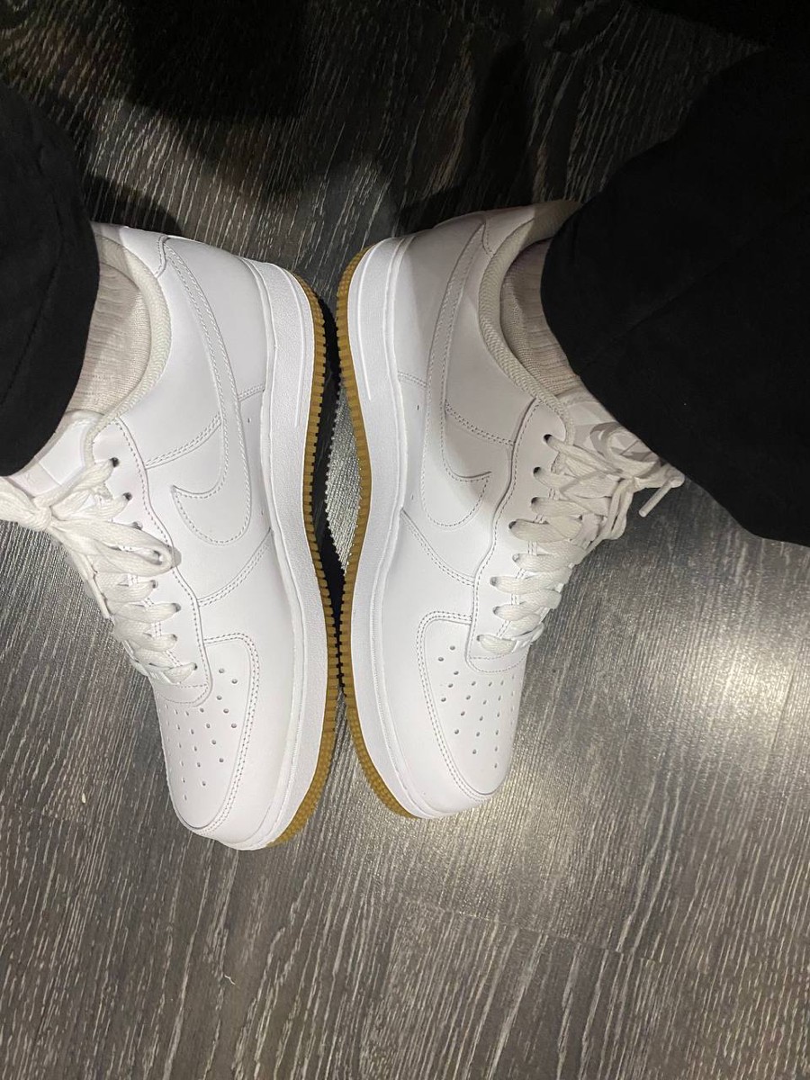 custom review-Nike Air Force 1 Low Топ Скейтборд Кроссовки Мужские Белые Натуральная Резина