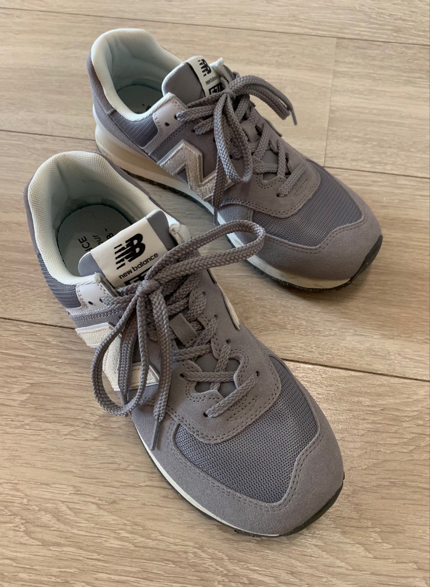 custom review-New Balance NB 574 Low Топ Беговые кроссовки Унисекс Серый