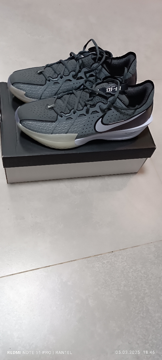 custom review-Nike Air Zoom G.T. Cut 3 EP Low Топ Баскетбольные кроссовки Мужской Серый Белый