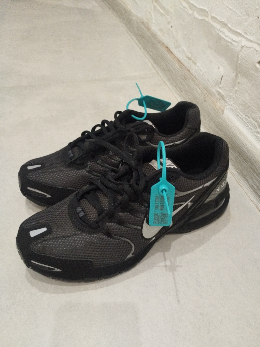 custom review-Nike Air Max Torch 4 Амортизация Устойчивый к истиранию Дышащий Низкий Топ Повседневные Беговые кроссовки Мужские Черный Серебряный