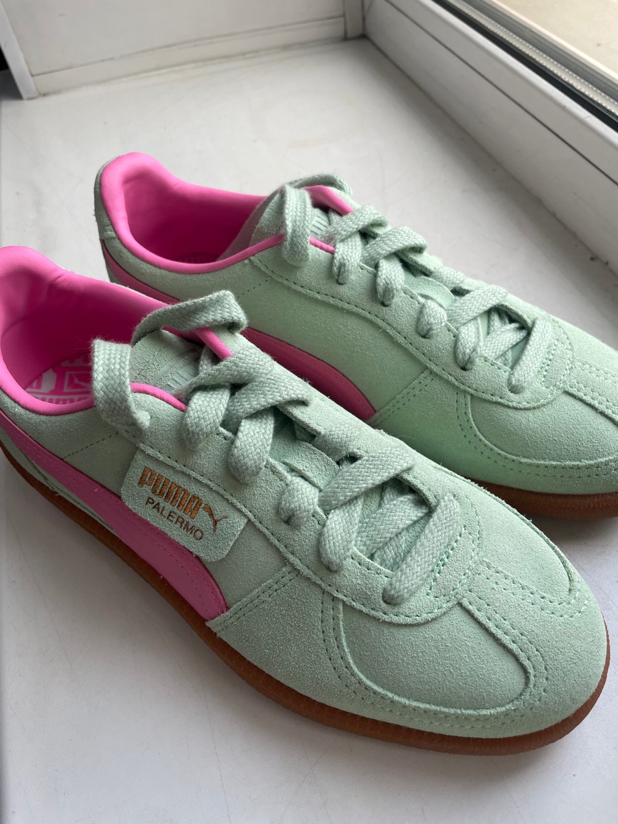 custom review-PUMA Palermo Амортизация Износостойкие Низкие Кроссовки для скейтбординга Унисекс Зеленые