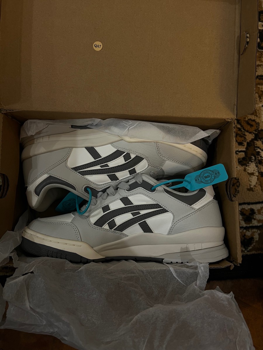 custom review-Asics Гель Spotlyte Low Топ Винтажные Баскетбольные Кроссовки Унисекс Белый Серый