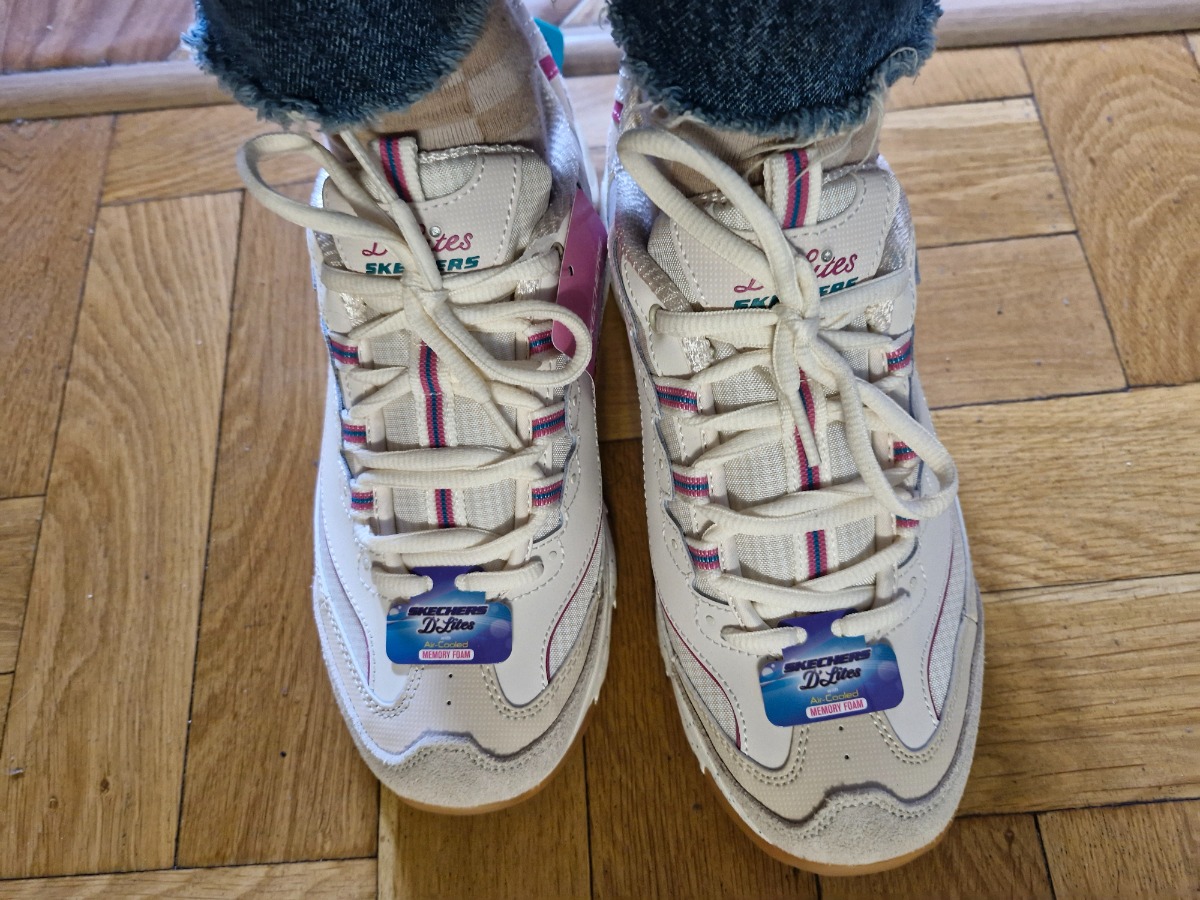 custom review-Skechers D'LITES 1,0 Low Топ Повседневная обувь Женская Бежевая