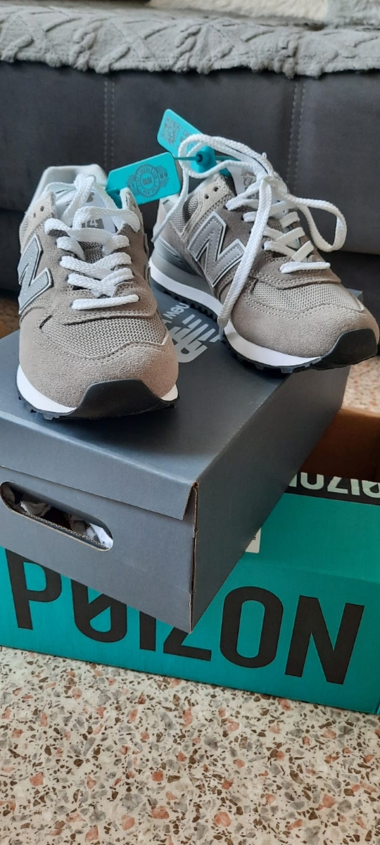 custom review-New Balance NB 574 Устойчивый к истиранию Дышащий Низкий Топ Повседневный Трейл Бег Городской Коммутирующий Беговые кроссовки Унисекс Серый