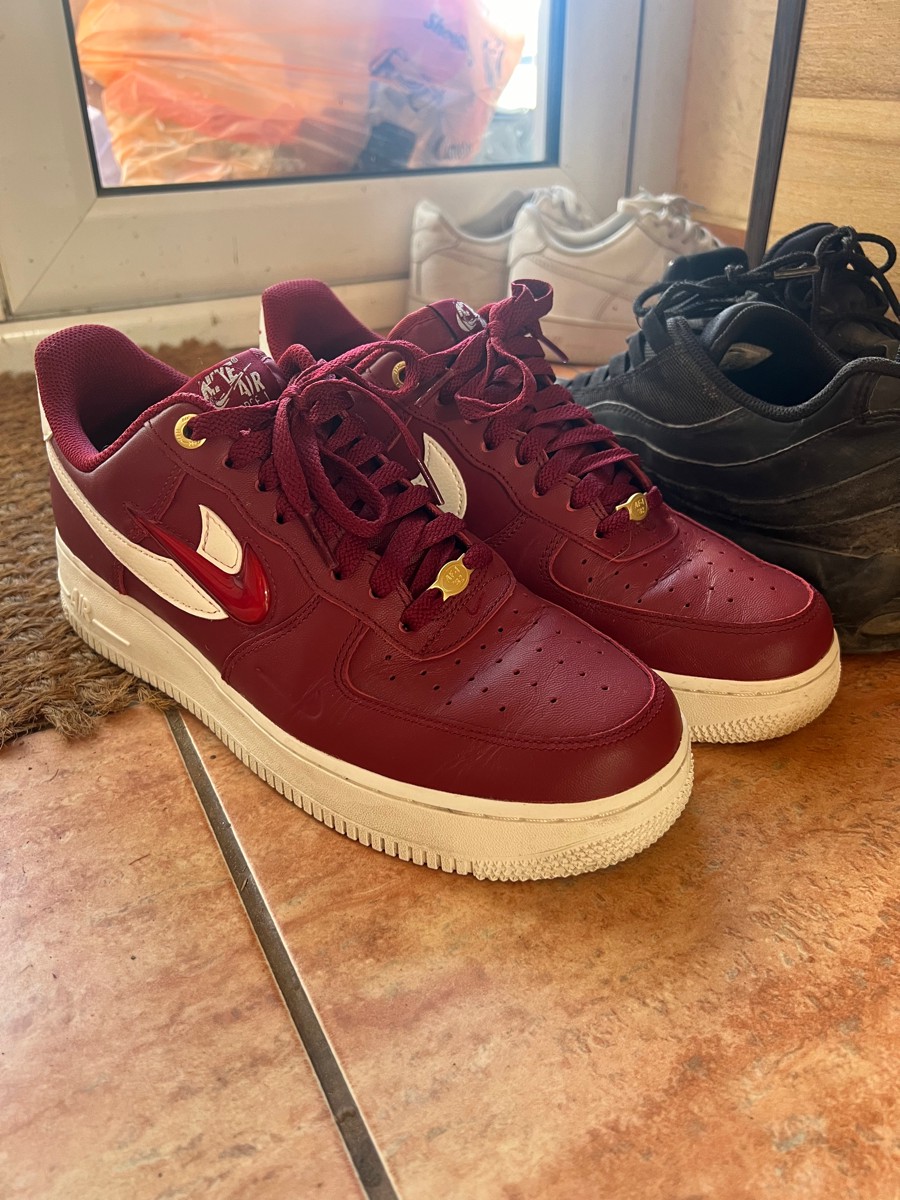 custom review-Nike Air FORCE 1 'Join FORCES' Низкие Кроссовки для скейтбординга Мужские Красные