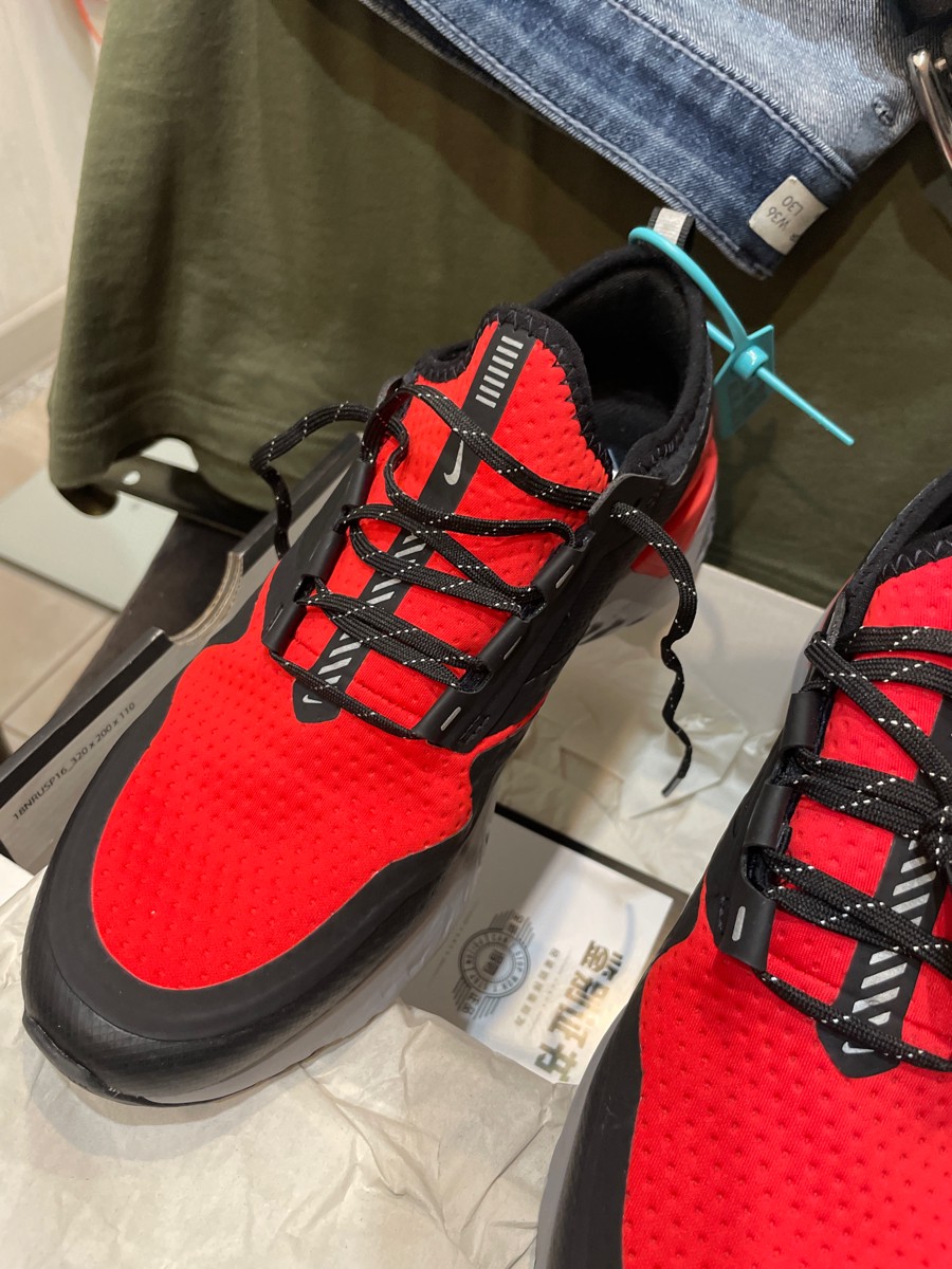 custom review-Nike Odyssey React Устойчивый к истиранию Низкий Топ Повседневные Беговые кроссовки Унисекс Черный Красный