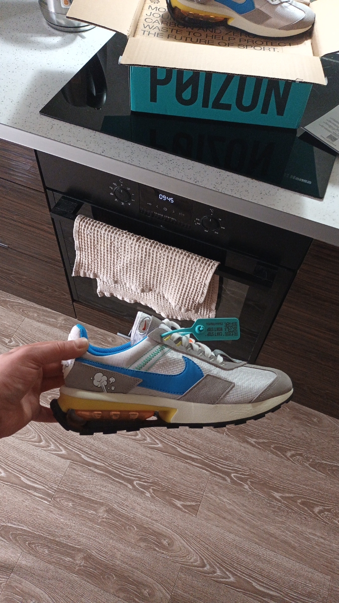 custom review-Nike Air Max Pre Day Устойчивый к истиранию Низкий Топ Повседневная обувь Унисекс Серый Синий