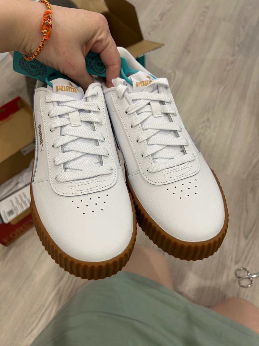 custom review-PUMA Carina Low Топ Кроссовки для скейтбординга Женские Белые