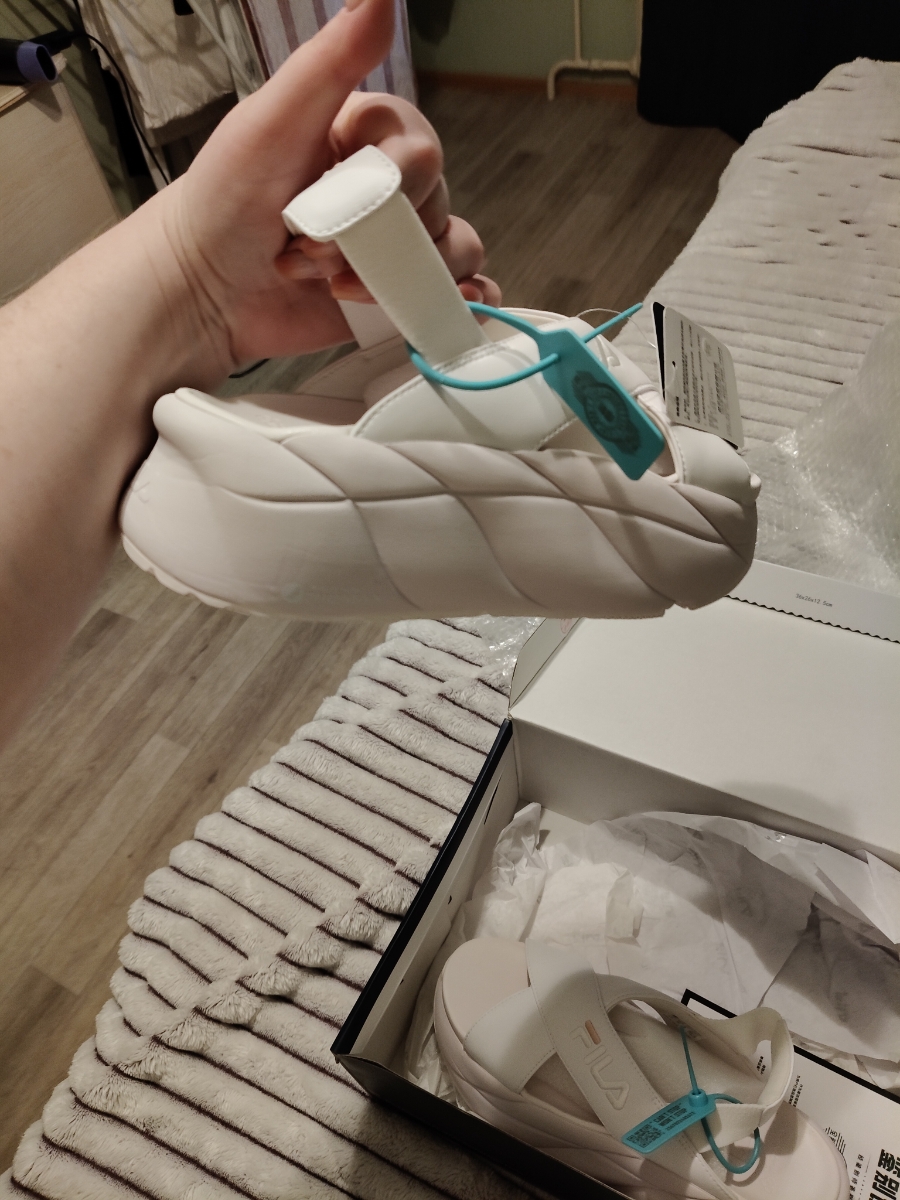 custom review-FILA One Ремешок Сандалии Женские Дружественные к Коже Розовые