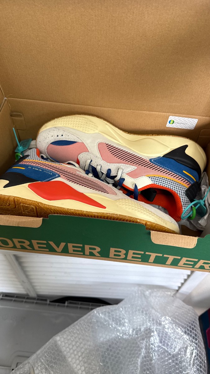 custom review-PUMA RS X Амортизация и Дышащий Низкий Топ Повседневные Беговые Кроссовки Унисекс Экрю Мистический Красный Синий Черный