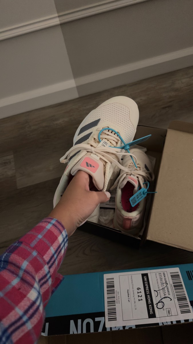 custom review-Adidas DROPSET 3 Slip-resistant и дышащие кроссовки для тренировок с низким верхом женские белые розовые