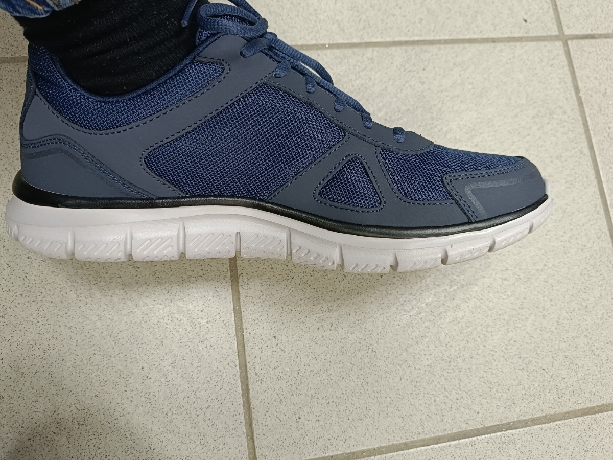custom review-Skechers TRACK Low Top Casual Men's Marine Blue