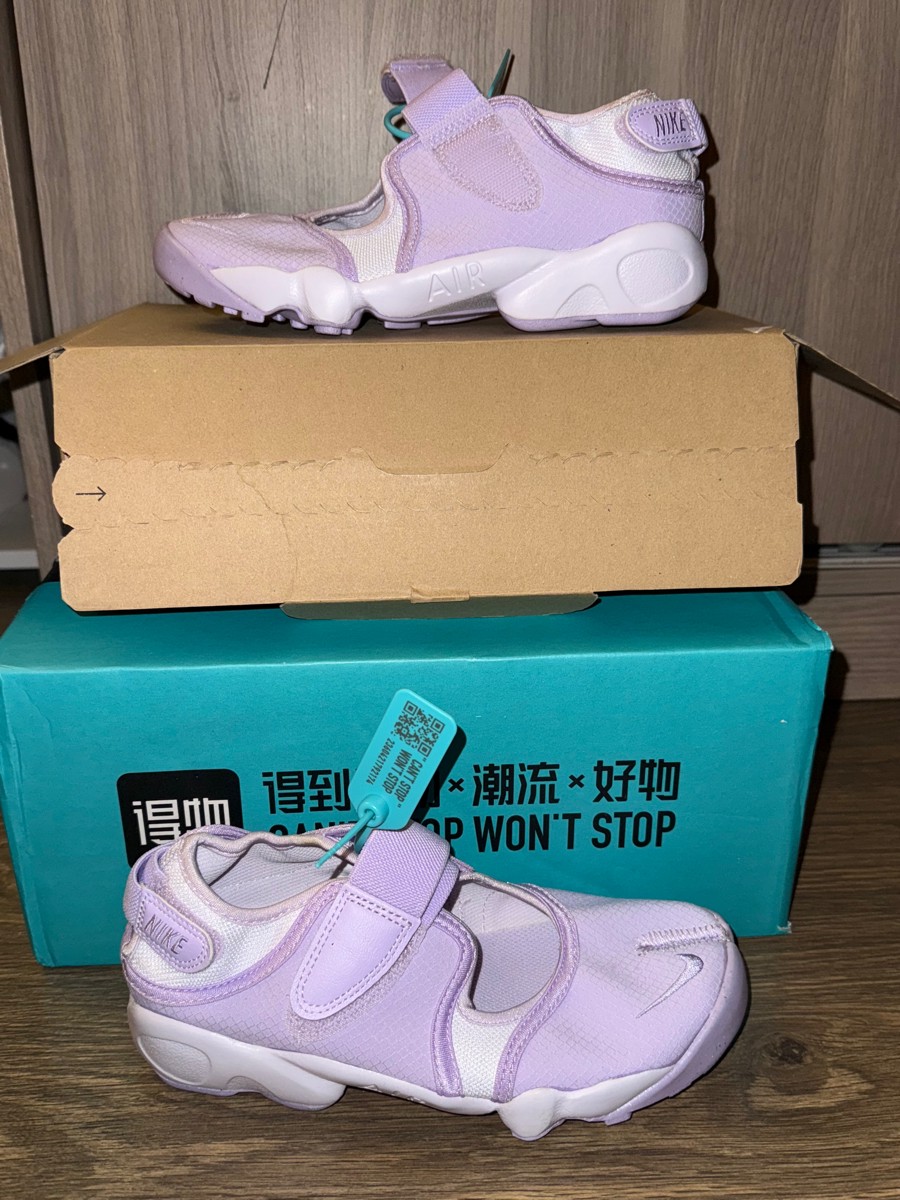 custom review-Nike Air Rift Shock Absorbers Slip-resistant Abrasion-resistant Lightweight Low Top Casual Women's Purple Найк Эйр Рифт Шок Абсорберз Слип-Резистент Абразион-Резистент Легкий Низкий Топ Повседневный Женский Фиолетовый