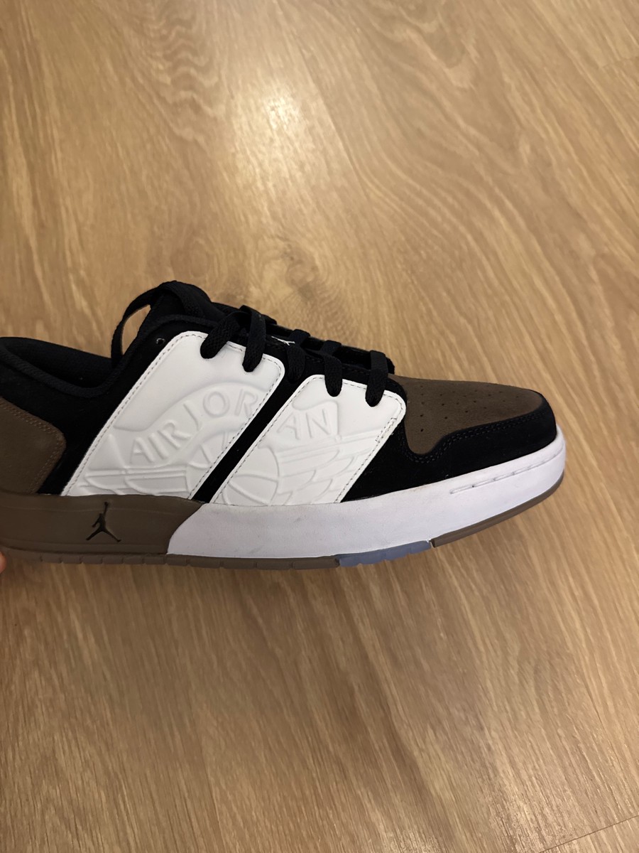 custom review-Джордан Nu Retro 1 Low Амортизация Низкий Топ Винтажные Баскетбольные Кроссовки Мужские Черный Белый Коричневый