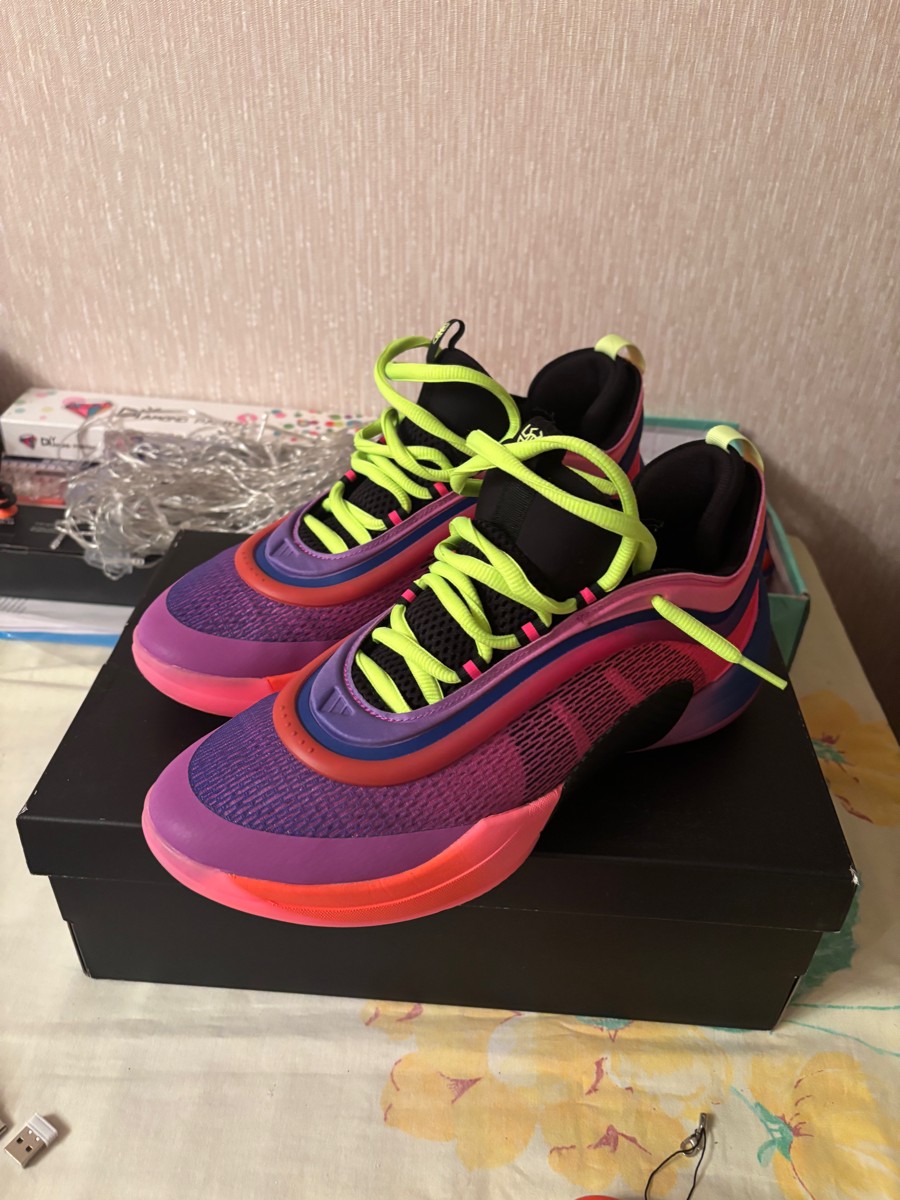 custom review-Adidas D.O.N. Issue 6 Амортизация Устойчивый к истиранию Дышащие Низкие Баскетбольные кроссовки Мужские Красный Синий