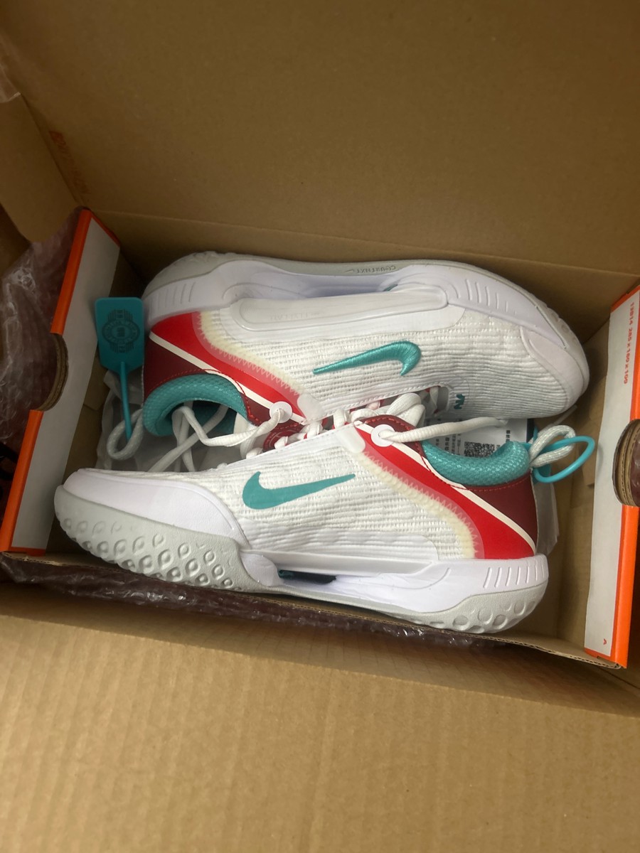 custom review-Nike Court Zoom NXT Амортизаторы Шок Устойчивость к Износу Низкий Топ Кроссовки для Тениса Женские Белые Синие