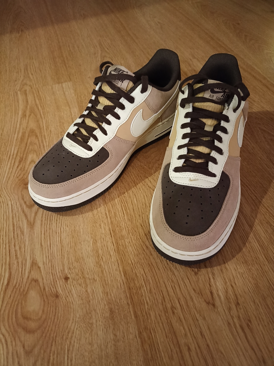 custom review-Nike Air Force 1 Low Топ Скейтборд Кроссовки Мужские Бежево-Коричневые