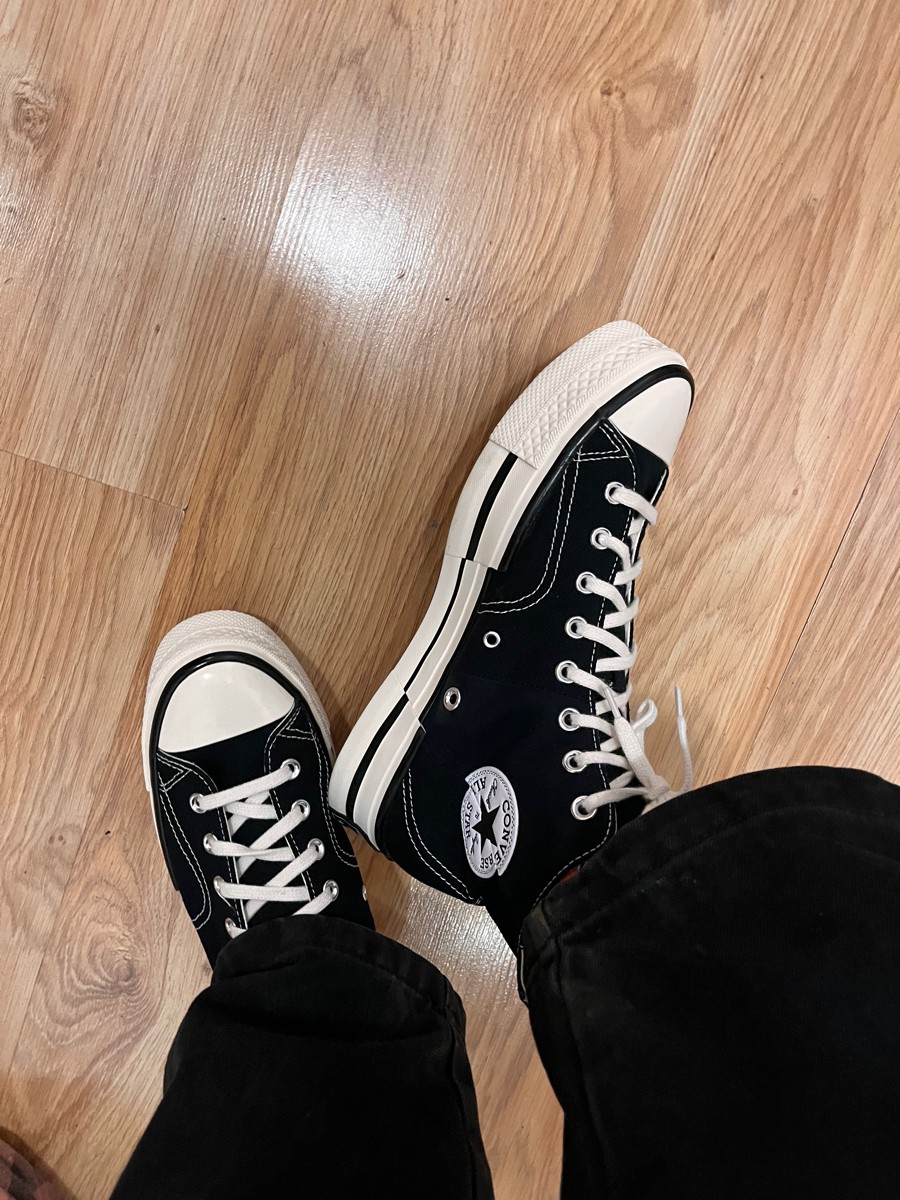 custom review-Converse Chuck 70 Plus CHUCK TAYLOR Высокие Кеды Унисекс Черный Белый