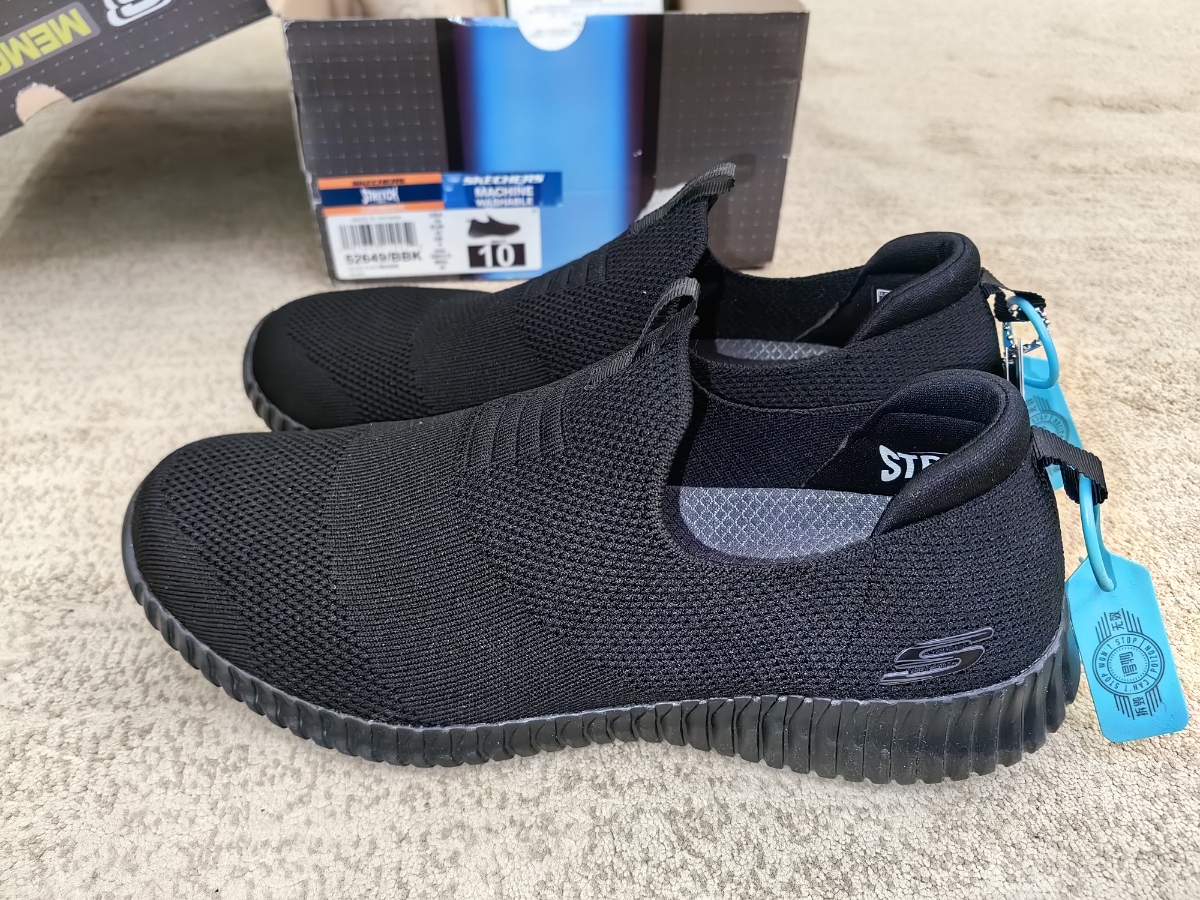custom review-Skechers Elite Fle Wasick Low Топ Casual Мужской Черный