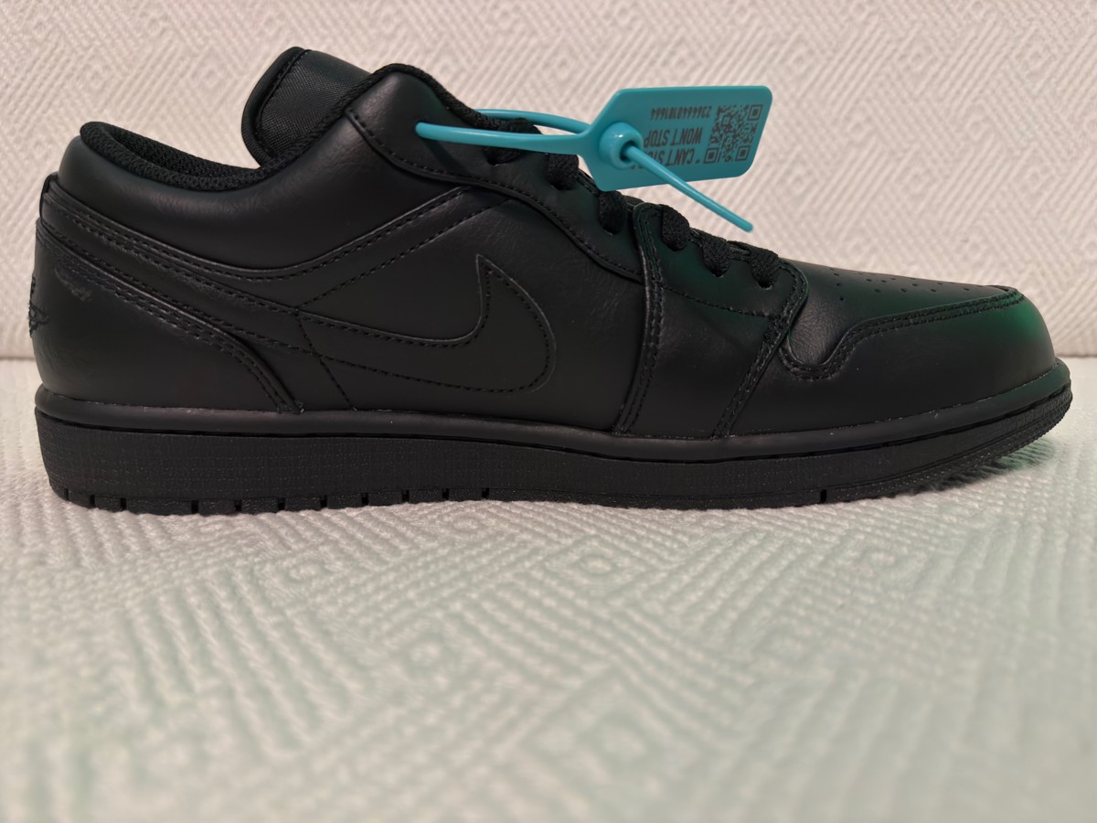 custom review-Jordan Air Jordan 1 Low 'Triple Black' Low Top Винтажные баскетбольные кроссовки Мужские Черные