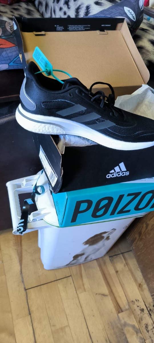 custom review-Adidas Supernova Slip-Resistant Низкие Беговые Кроссовки Мужские Черно-Белые