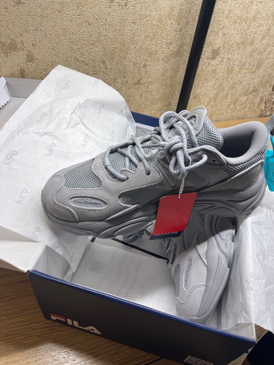 custom review-FILA Mars 2 Амортизация Износостойкий Низкий Топ Повседневная Обувь Мужская Серый