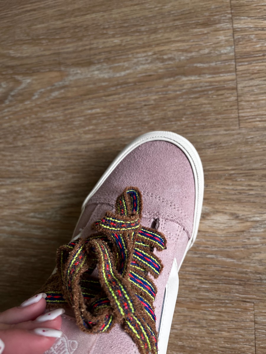 custom review-VANS Knu Stack Low Топ Скейтборд Кроссовки Женские Розовые