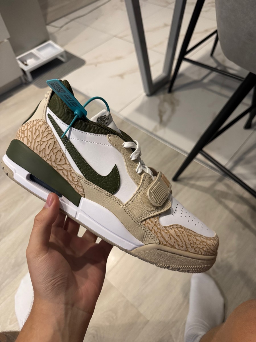 custom review-Джордан Legacy 312 Low 'Конопля' Низкий Топ Винтажные Баскетбольные Кроссовки Мужские Белый Коричневый Зеленый