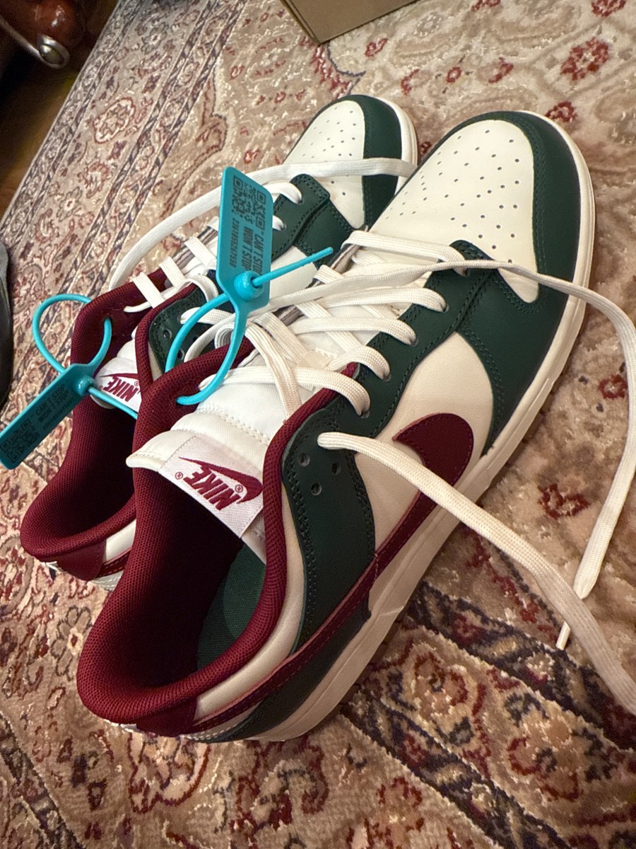 custom review-Nike Dunk Low Топ Скейтборд Кроссовки Мужские Зеленые