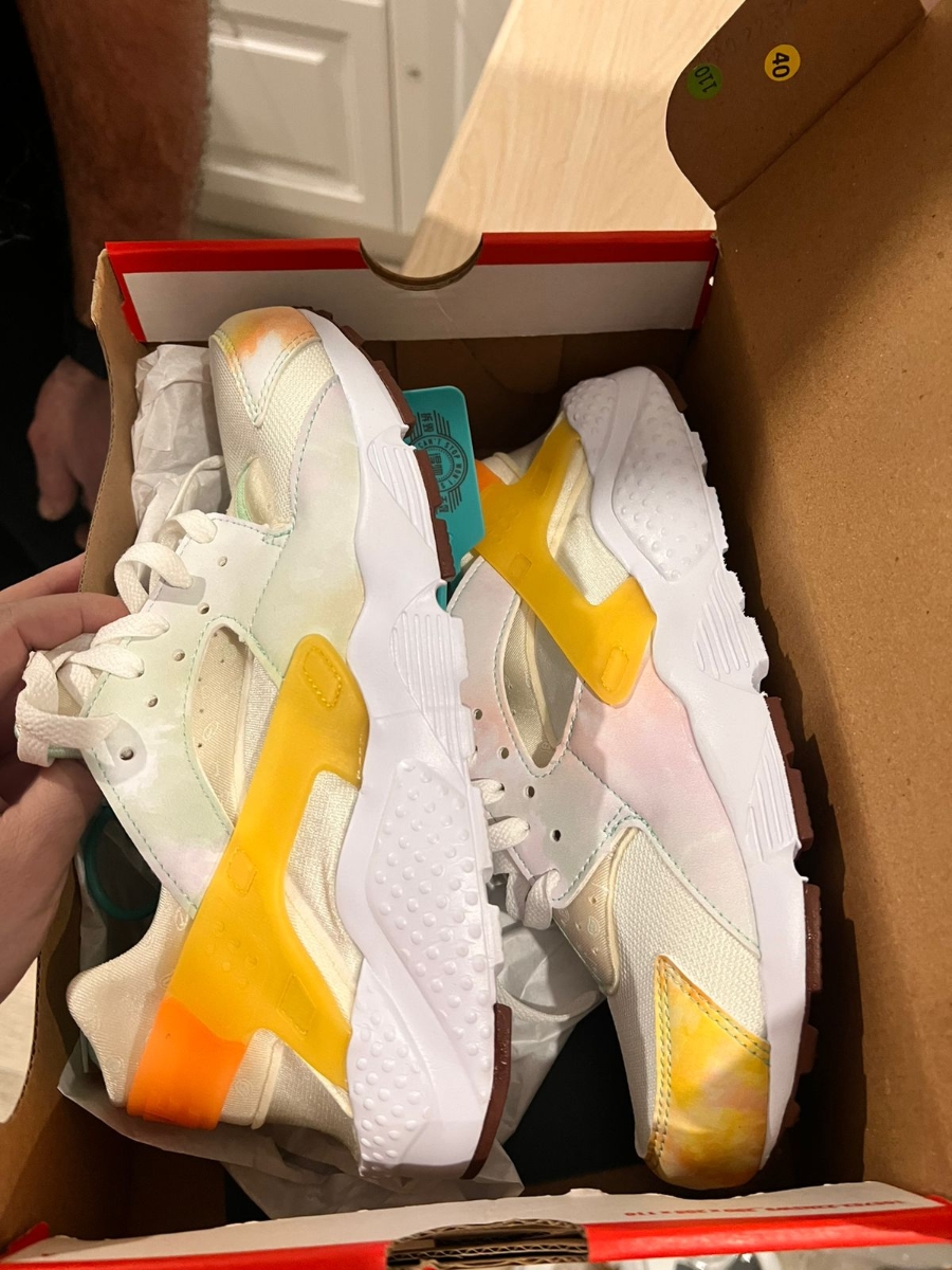 custom review-Nike Air Huarache Run GS Устойчивый к истиранию Легкий Амортизация Поддержка Низкий Топ Детская Беговая Обувь Розовый Белый