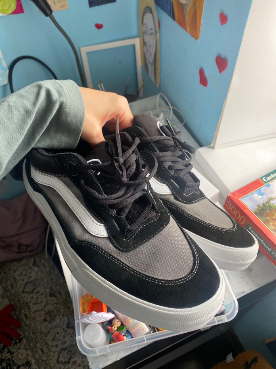 custom review-VANS Wayvee Low Топ Скейтборд Кроссовки Унисекс Черный Серый Белый