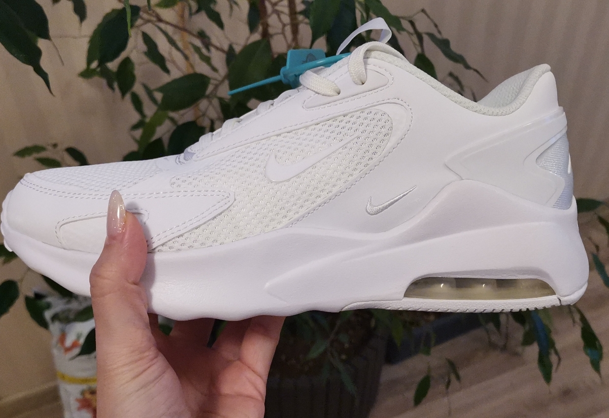 custom review-Nike Air Max Bolt Low Топ Повседневные Беговые Кроссовки Женские Чисто Белые