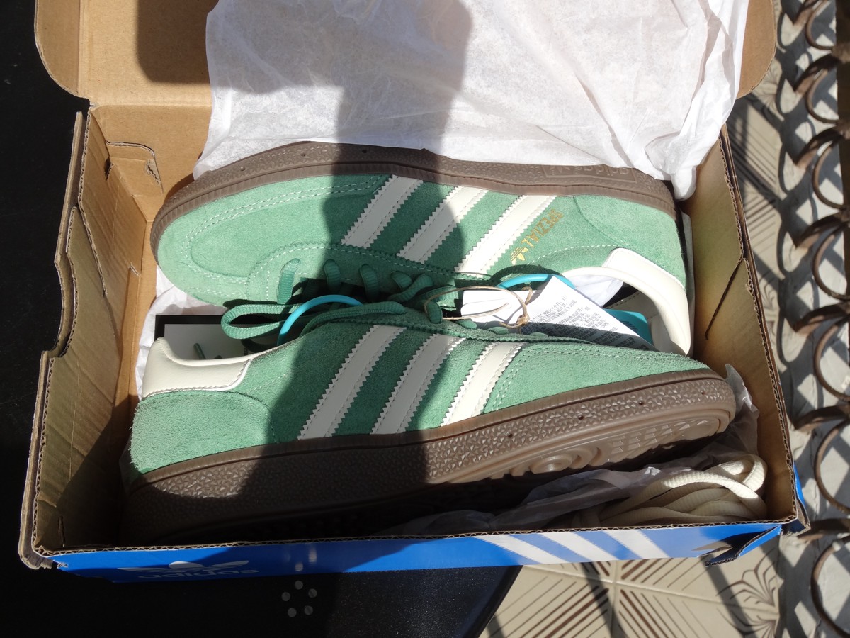 custom review-Adidas Originals HANDBALL SPEZIAL Низкие Кроссовки для скейтбординга Унисекс Зеленый Белый