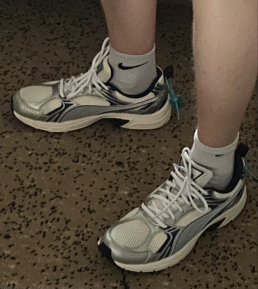 custom review-PUMA Milenio Амортизация Износостойкий Низкий Топ Casual Унисекс Белый Серебряный