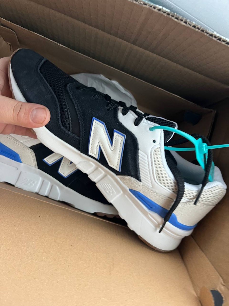 custom review-New Balance NB 997H Амортизаторы Ущетчивые против скольжения MID Топ Беговые кроссовки Унисекс Черный Белый Синий