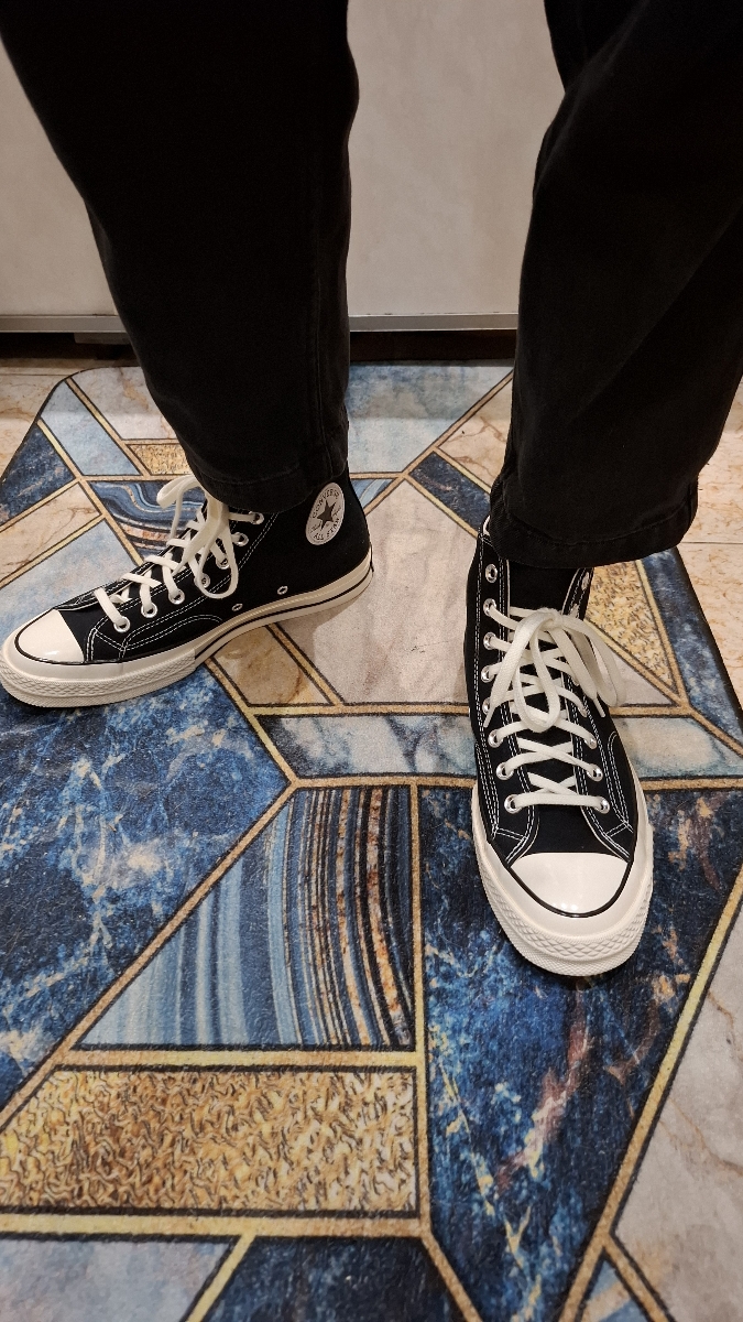 custom review-Converse Chuck 70 Устойчивые к истиранию высокие кеды унисекс винтажные черные